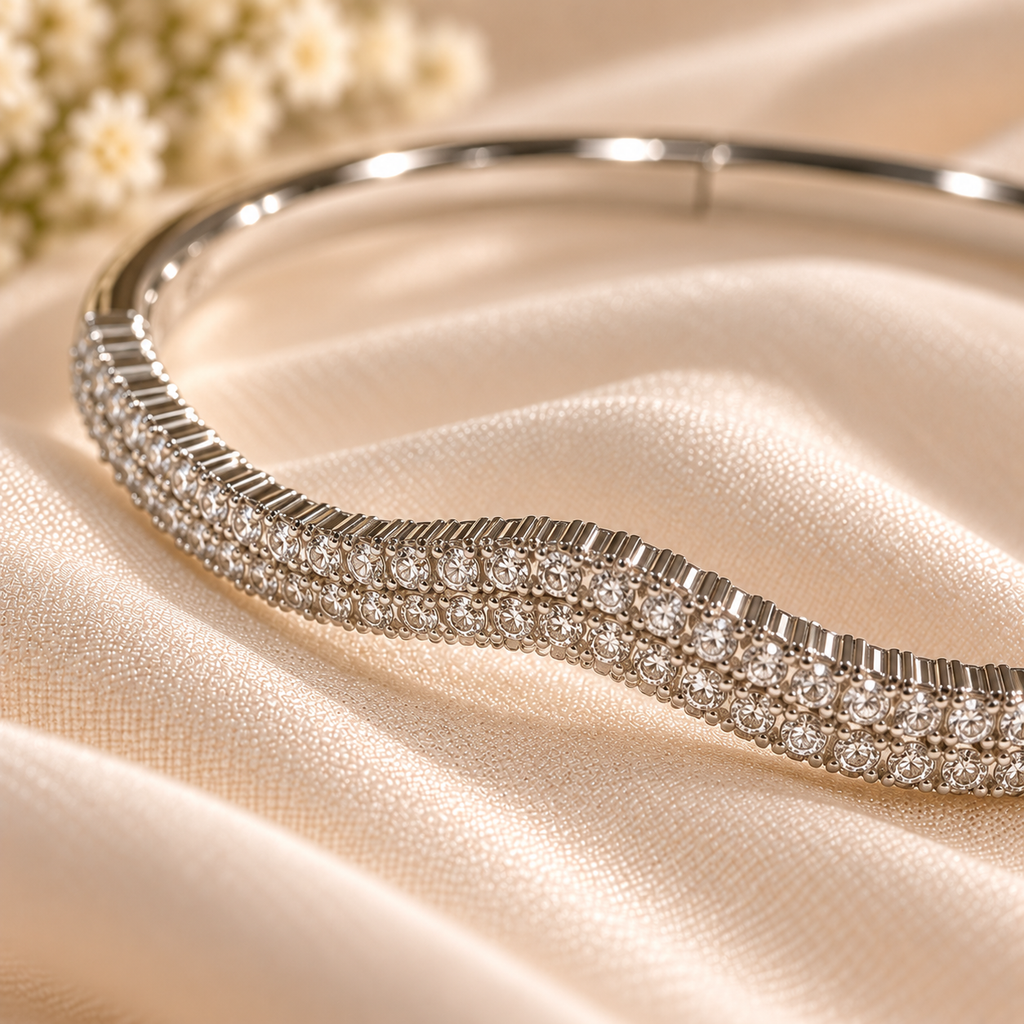 Double-Row Filigree Edge Bangle