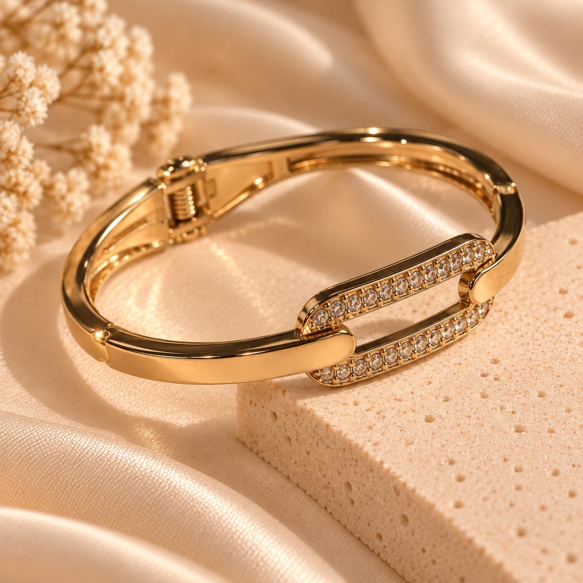 Crystal Link Statement Bangle