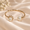 Pearl Bloom Leaf Cuff