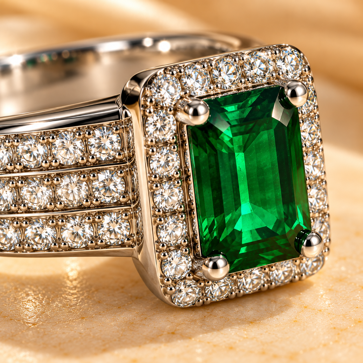 Emerald Royale Crystal Ring