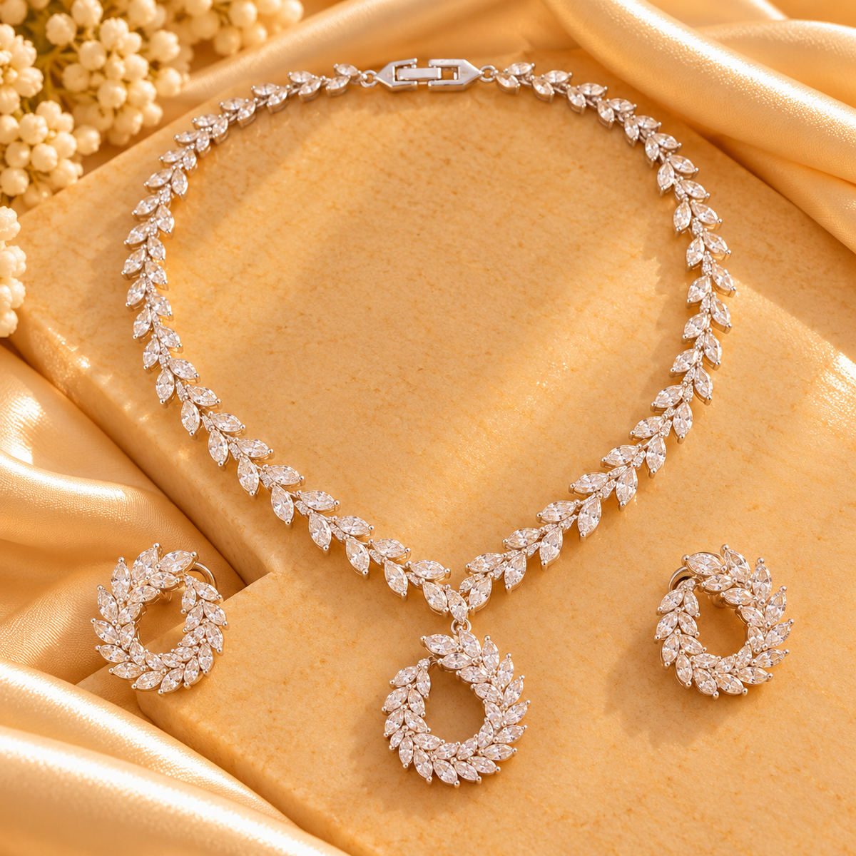 Celeste Marquise Crystal Necklace & Earring Set