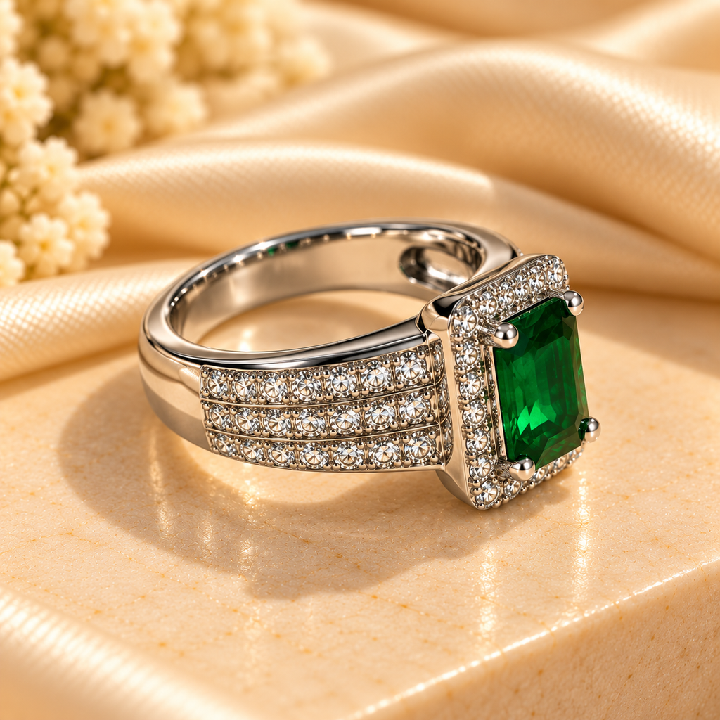 Emerald Royale Crystal Ring