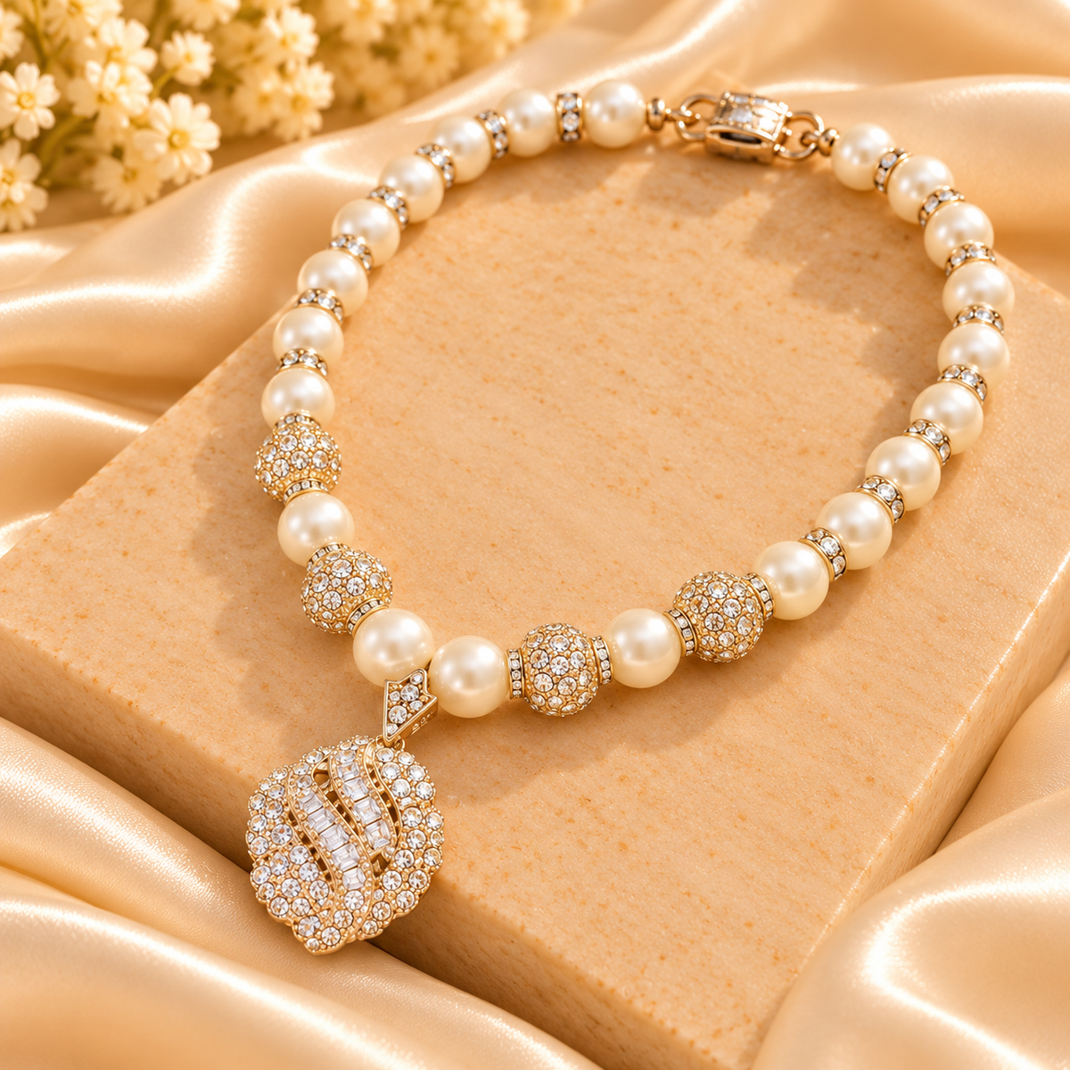 Aurelia Pearl Radiance Pendant Necklace