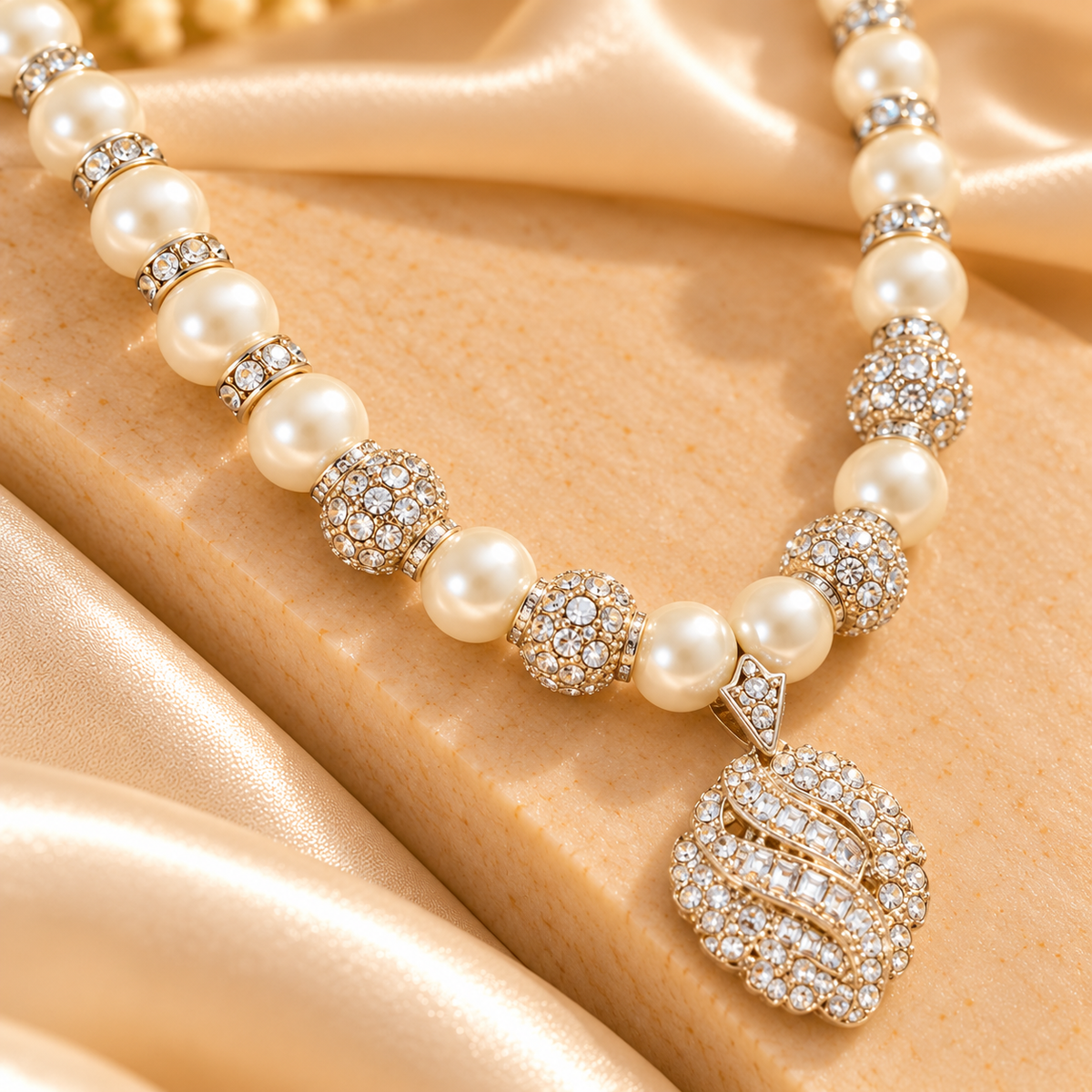 Aurelia Pearl Radiance Pendant Necklace