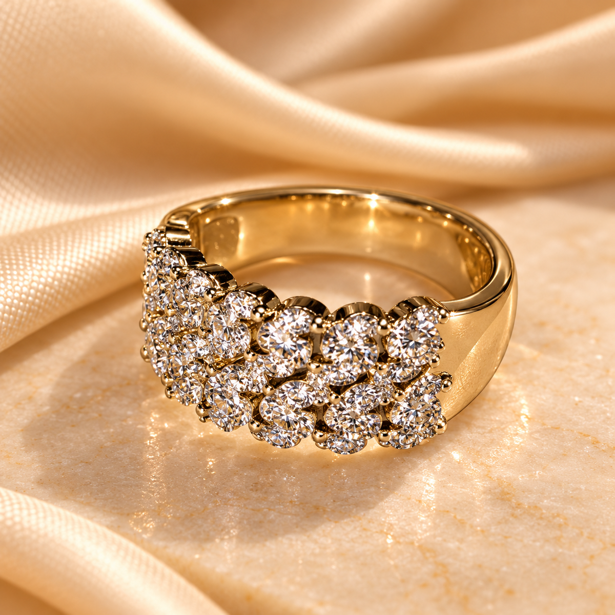 Golden Luxe Pavé Ring
