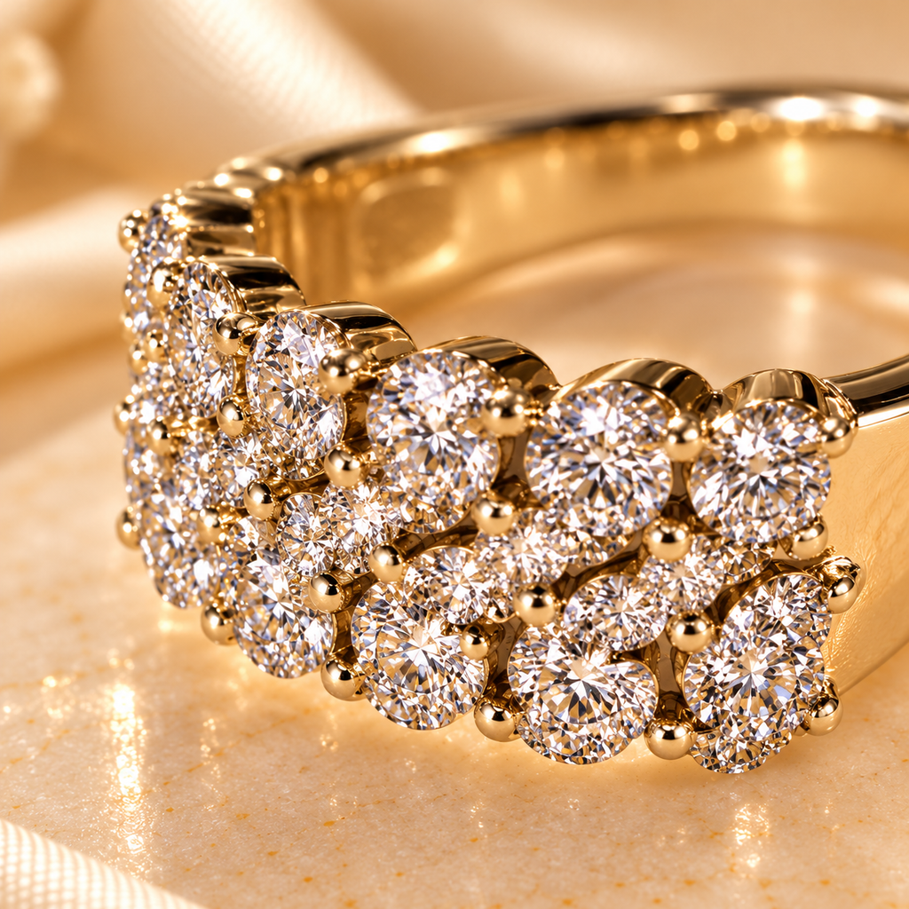 Golden Luxe Pavé Ring