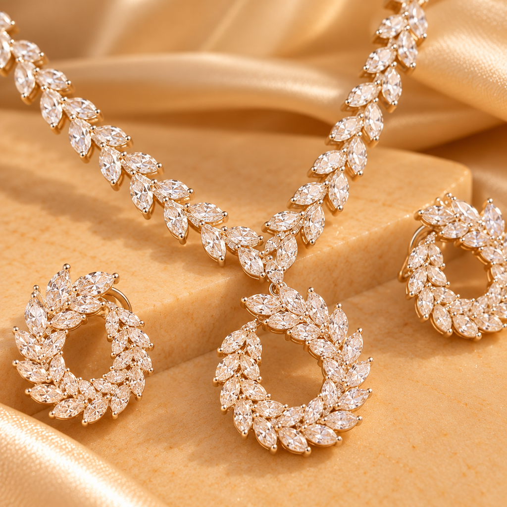 Celeste Marquise Crystal Necklace & Earring Set
